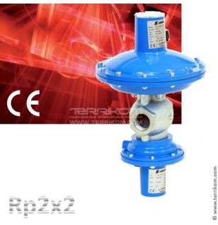 Регулятор давления газа 12,5 бар, диапазон 0,4-4 бар, версия HP, Rp 2"х2"