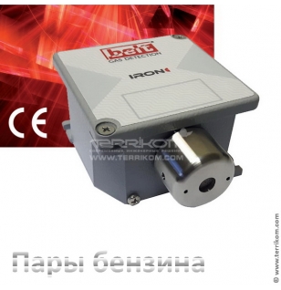 Датчик IRON/CAL со сменным сенсором IRON/CA5 на пары бензина, цифровой RS485 и линейный 4-20 мА выходы, 10-30 В